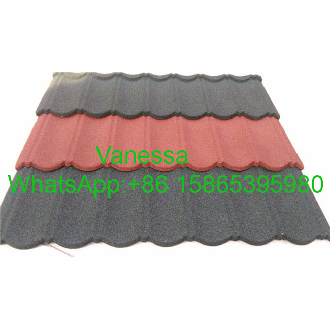 CE Certificate China Building material colorful RH101 Terracotta sandwich panel roof Stone coated metal roofing tile Classical tile